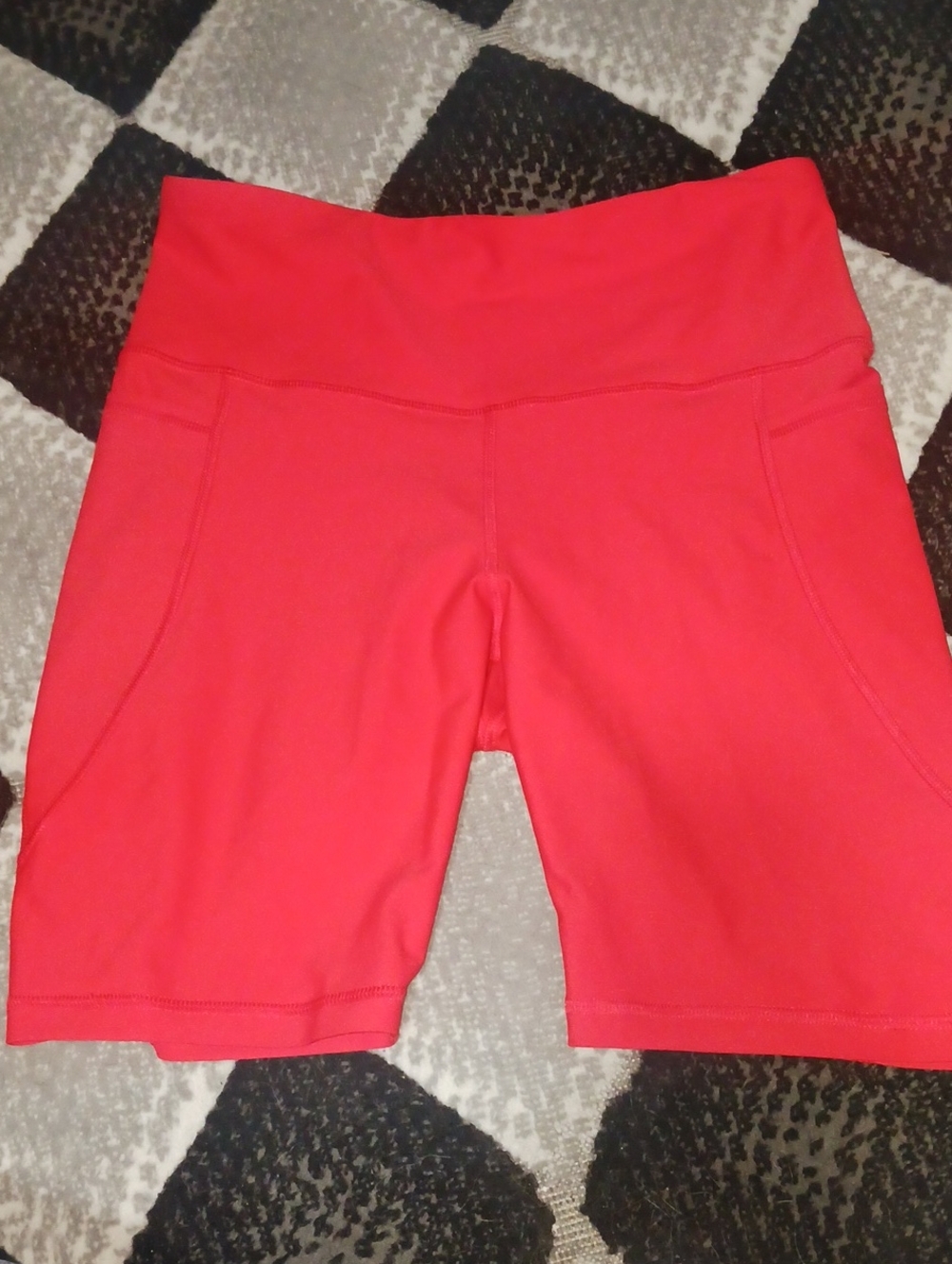 Old Navy Red High-Waist Bike Shorts